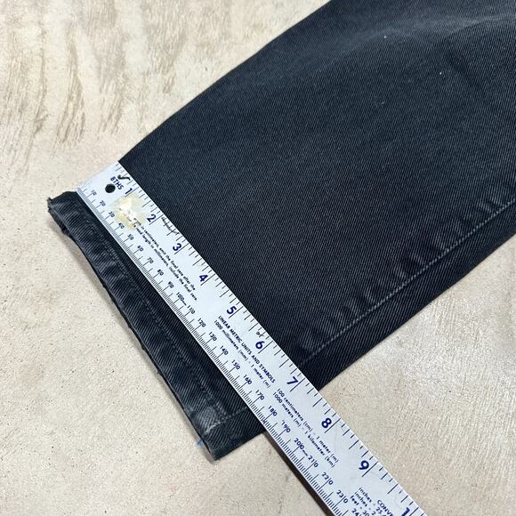 Calvin Klein Men Denim Jeans Black Sz 32W x 30L Straight Leg Relaxed Fit VTG - Picture 4 of 6